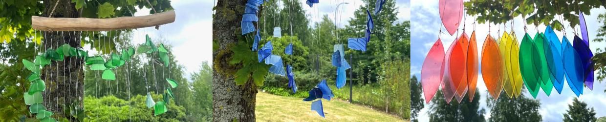 Recycled Glass Wind Chimes