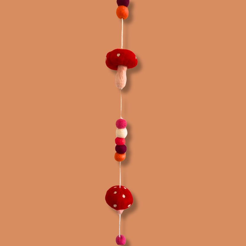 Felt Wall Hanging  - Redtop Mushrooms