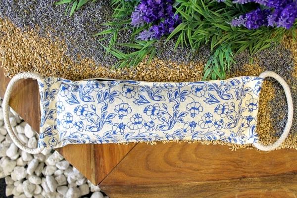 Sacs de Blé en Coton Naturel - Bleu