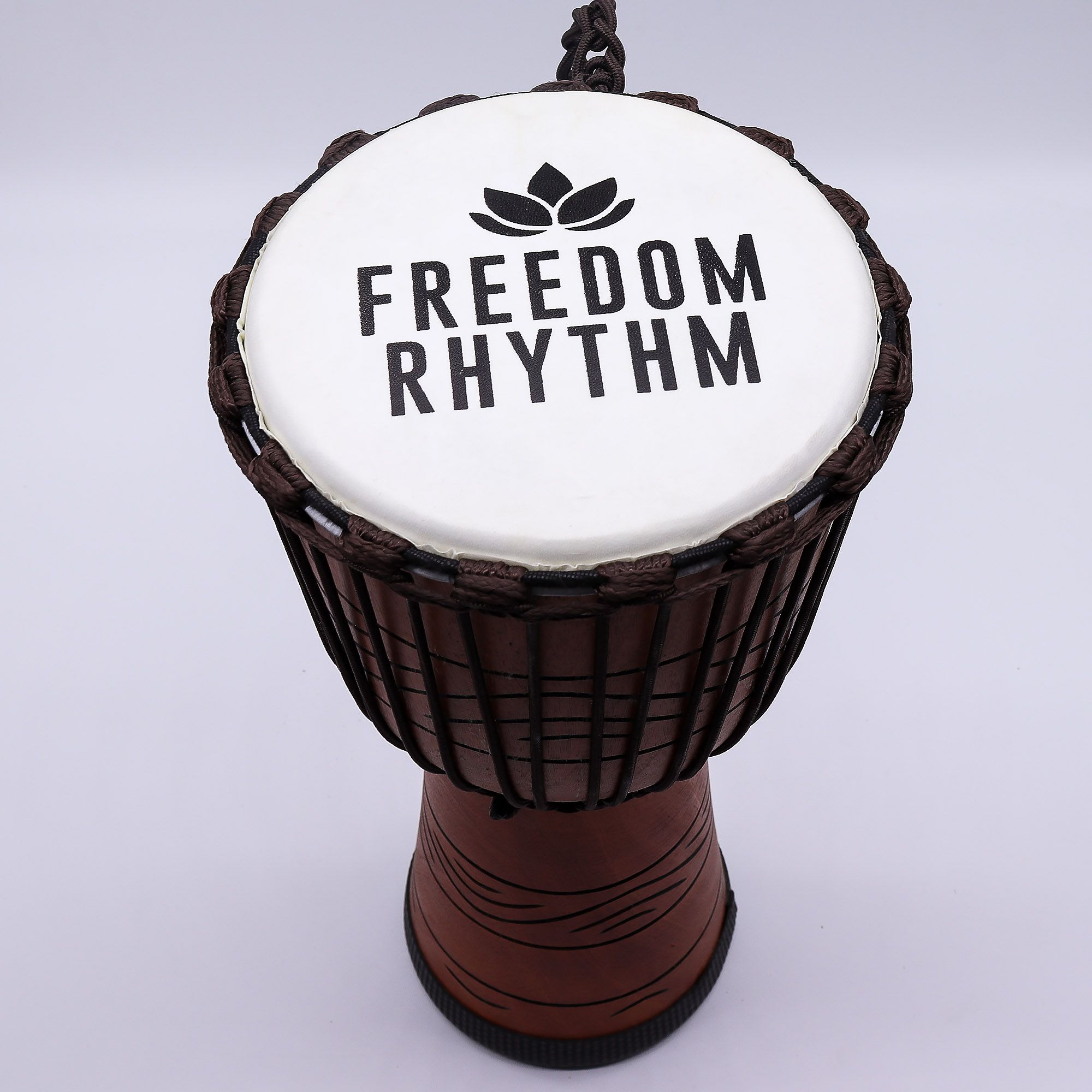 Large Pro Djembe Drum - 50cm Height x 22cm Head - Freedom Rhythm - High Tones