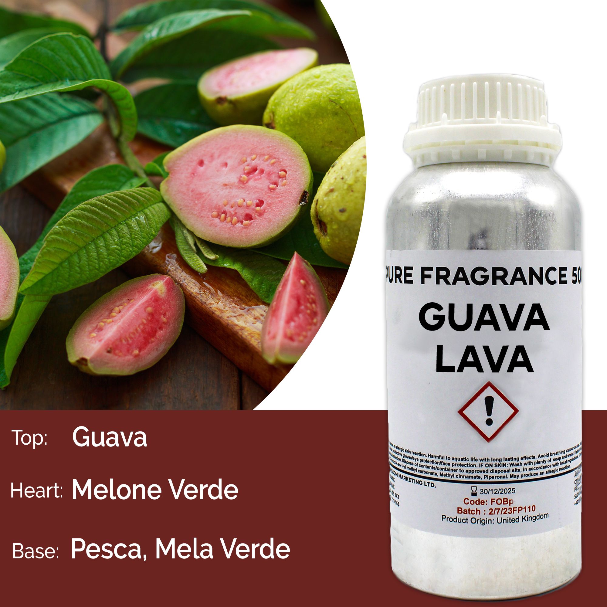 Fragranza Pura 500g - Guava Lava