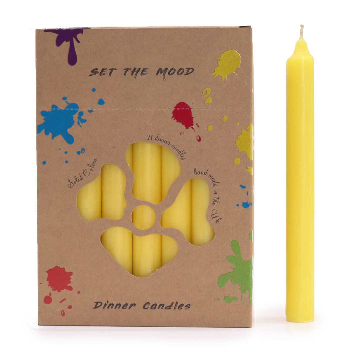 Jogo de Velas de mesa de Cor Sólido
