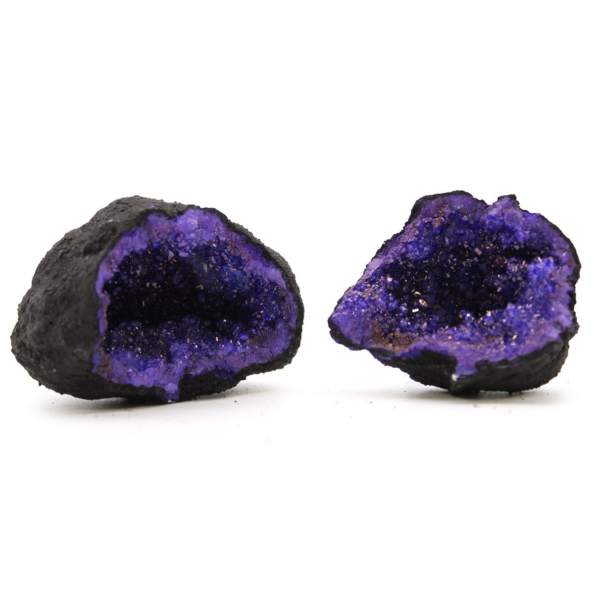Geodas de calcita colorida - Pedra Preta - Turquesa