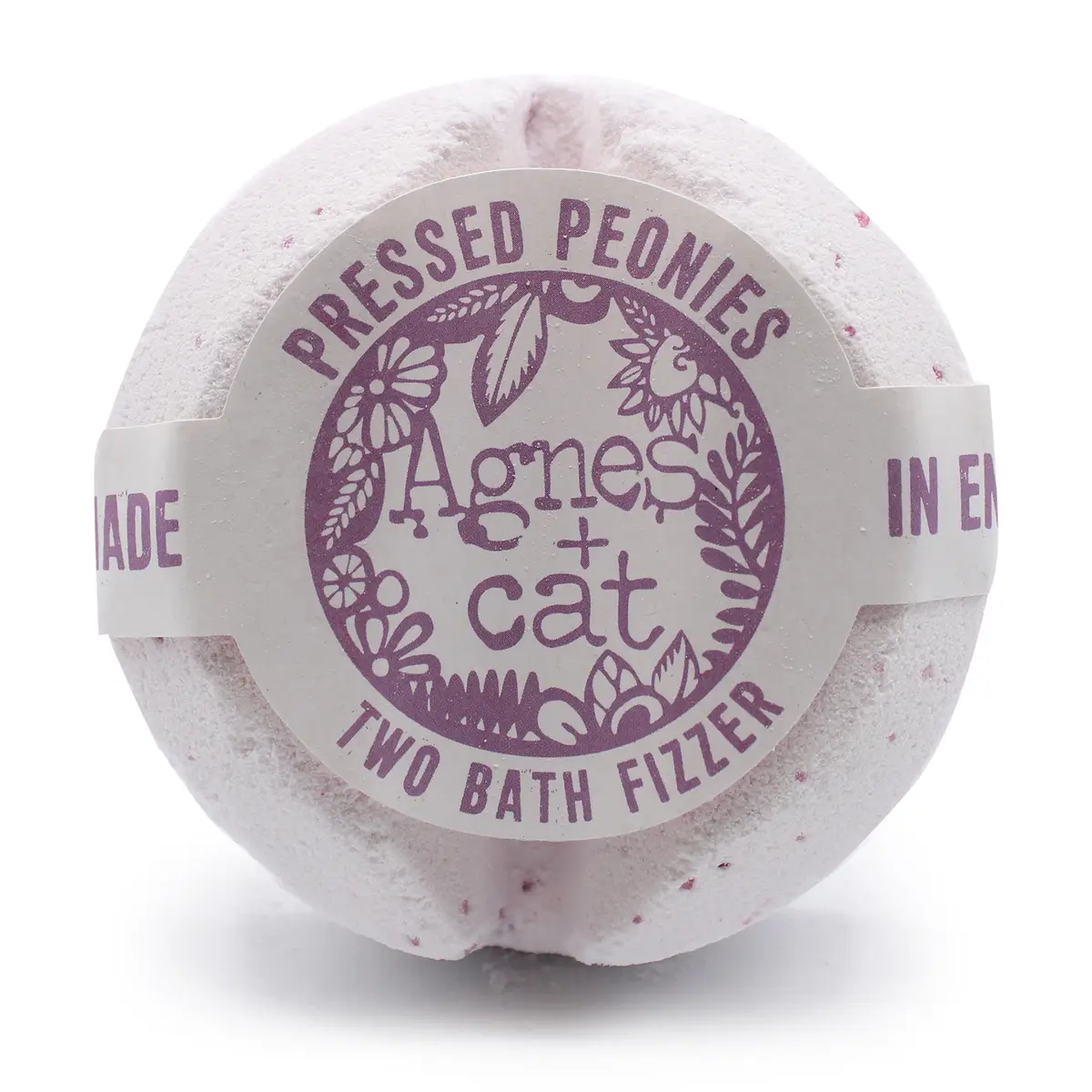 Agnes + Cat Bath Fizzer - Pressed Peonies — Bath · GlowDuty apothecary
