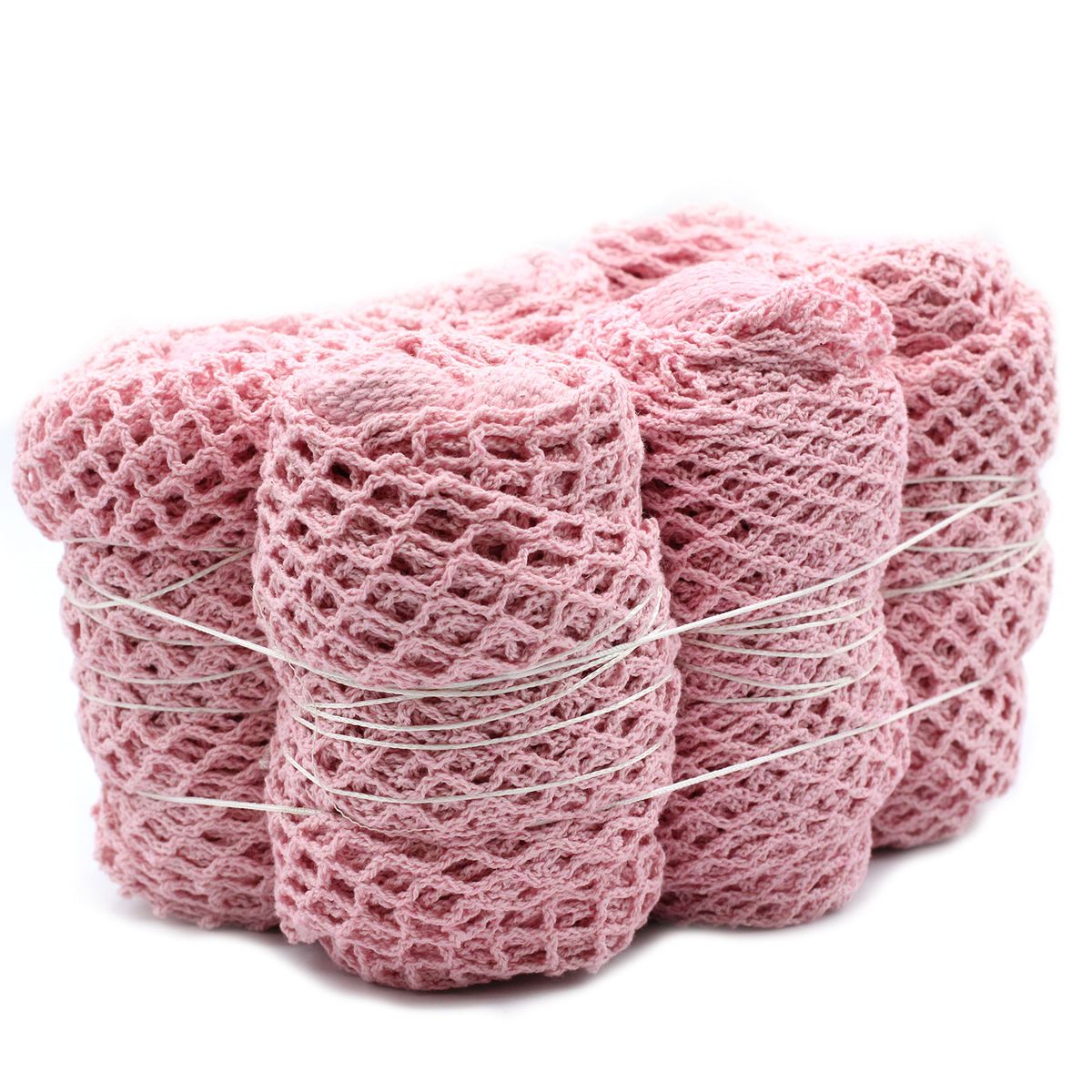 Saco de Malha de Algodão Puro - Rosa