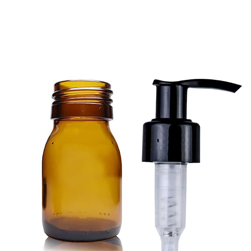 30ml Jantarová Skleněná Lékovka - Bez Uzávěru