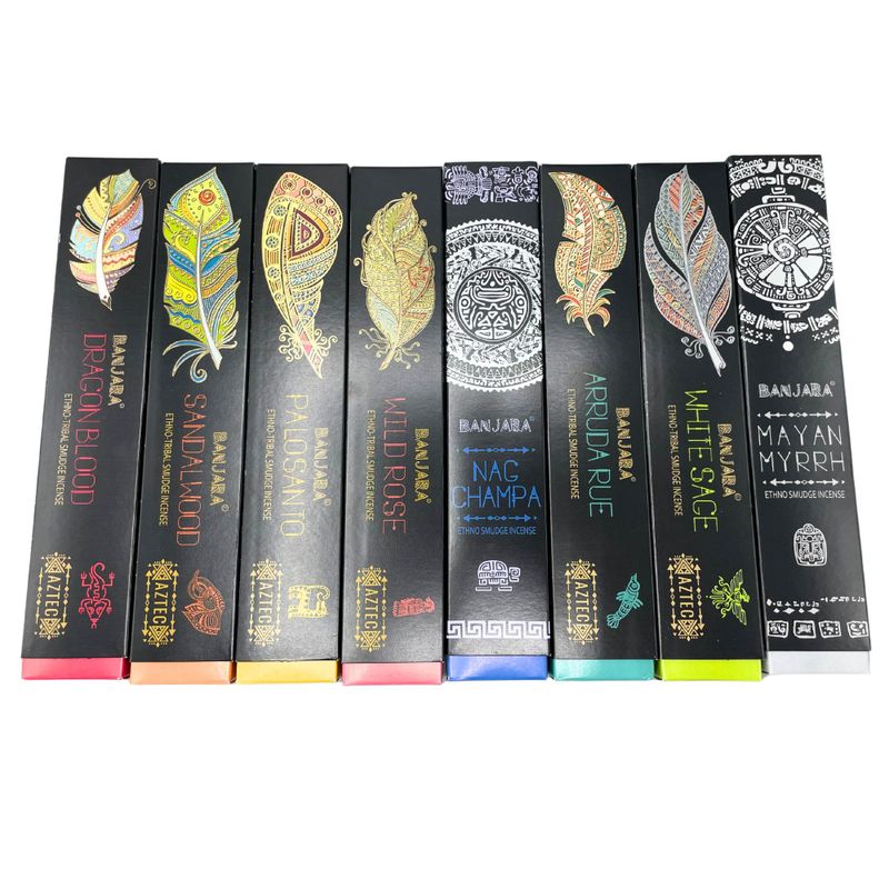 Encens de Fumigation Tribal Banjara - (8 Parfums X 6)