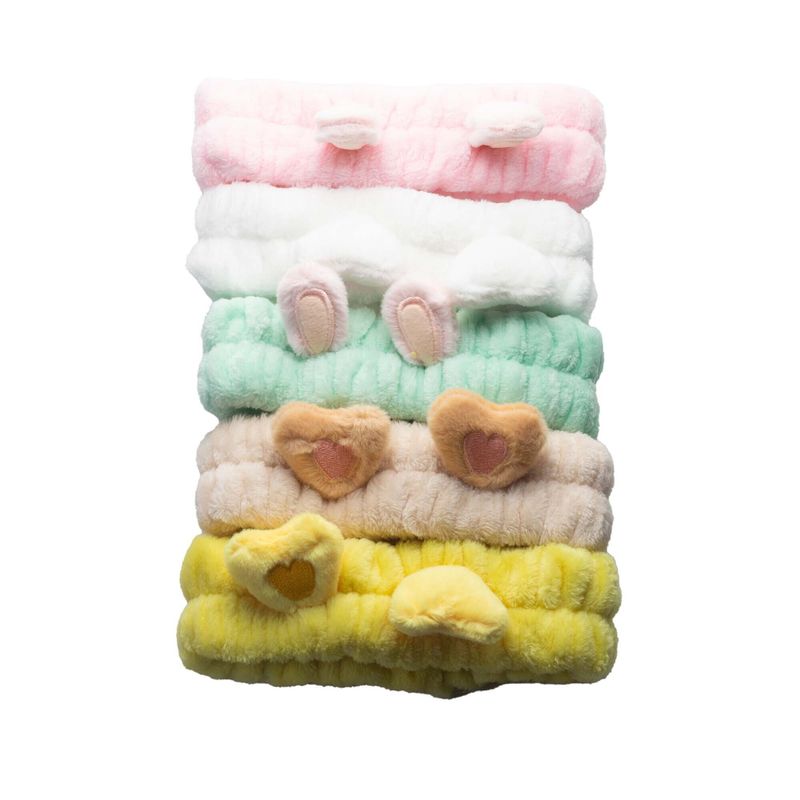 Jolis bandeaux de maquillage - Coeurs et oreilles (assortis)