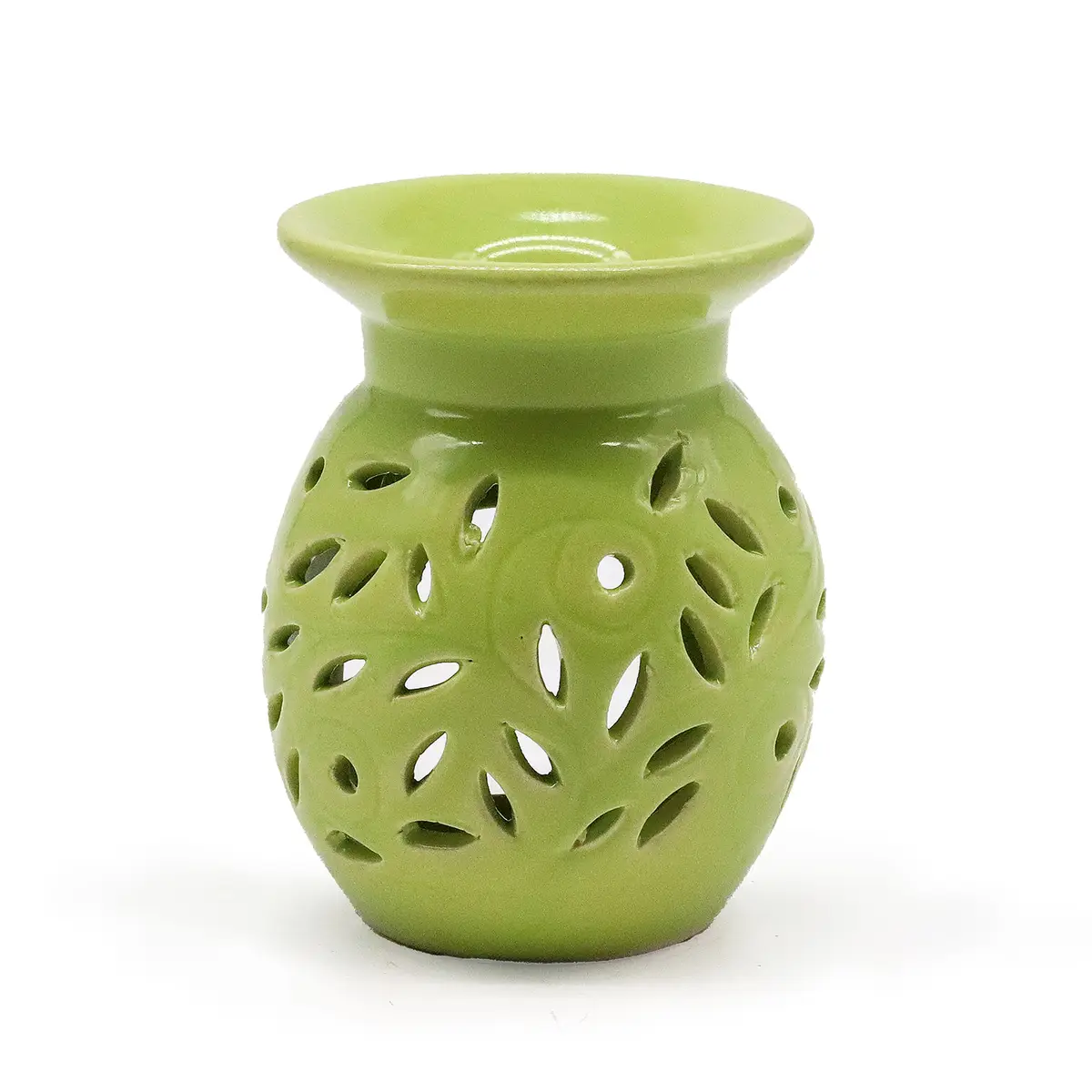 Floral Oil Burner - Lime — Incense Burners · GlowDuty apothecary