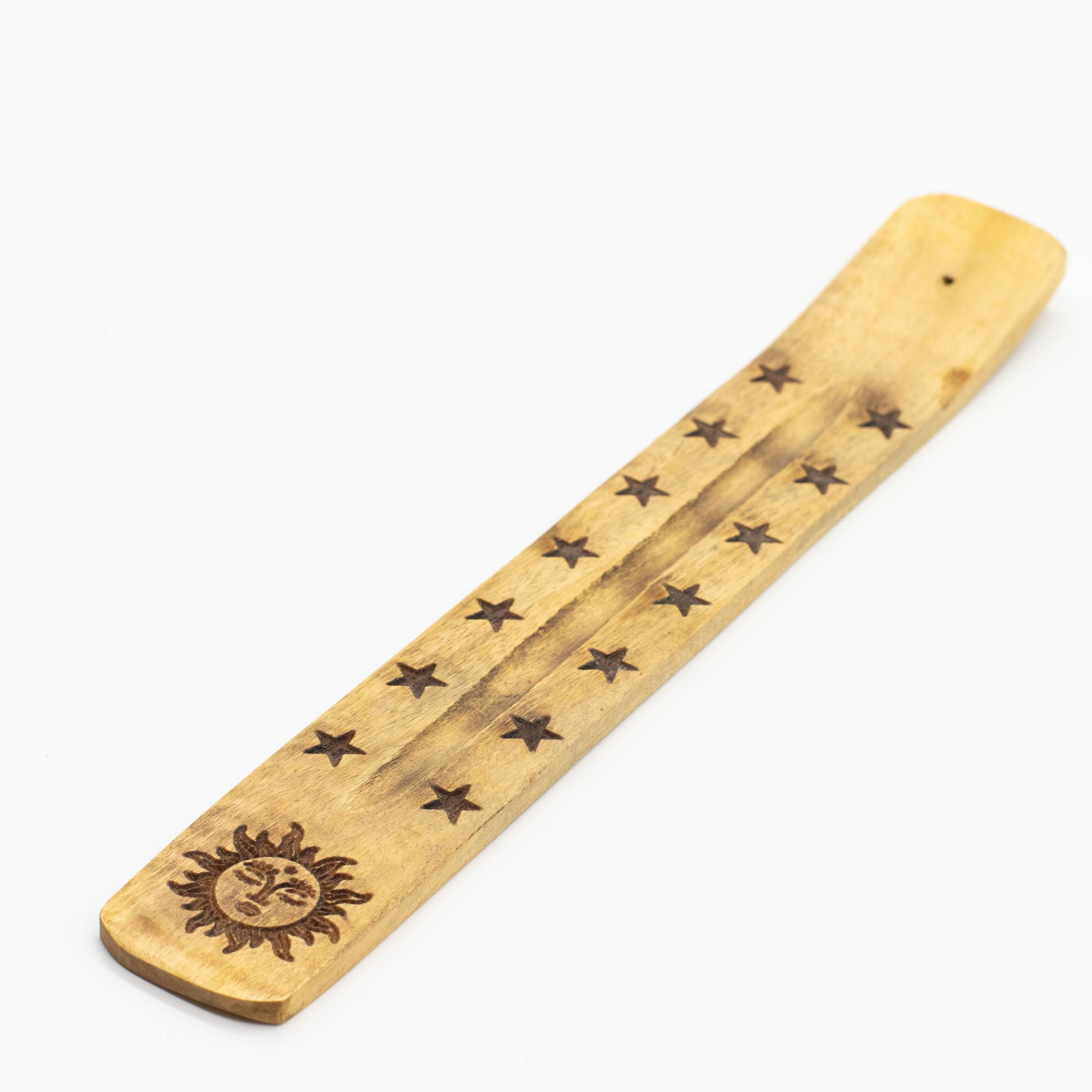 Askfångare i Naturligt Mangoträ - Blandade Esoteriska Motiv