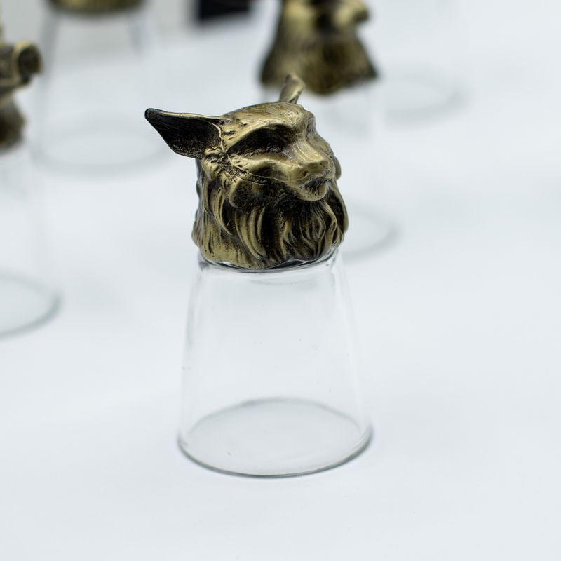 Gift Set of 12 Bottom Up Shot Glasses (25ml) - Forest & Mystical Creatures
