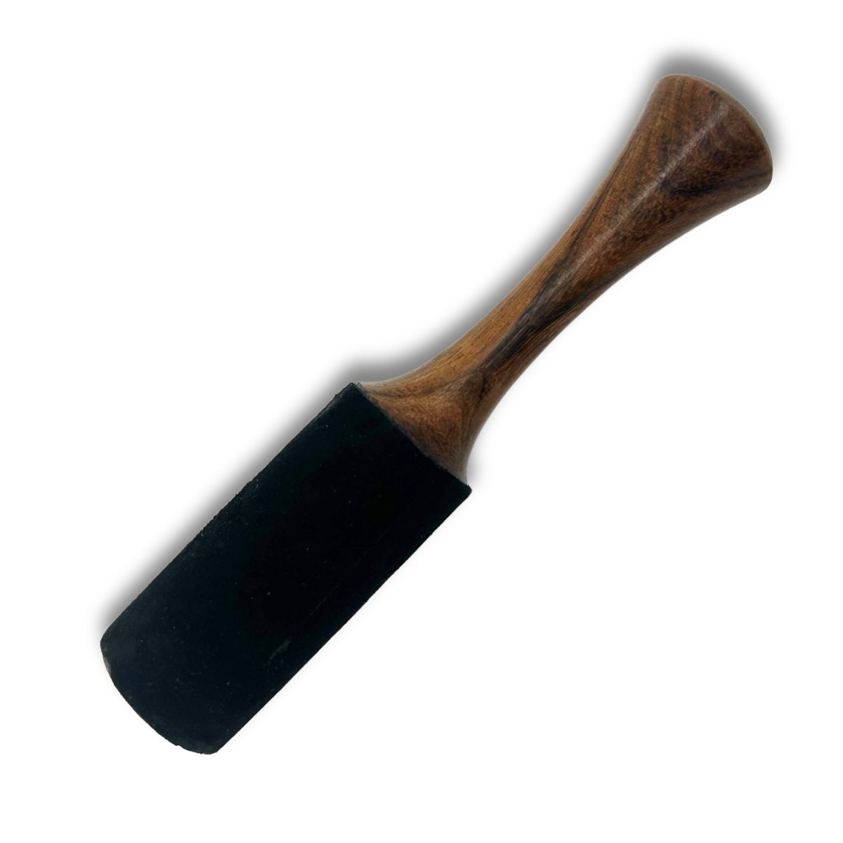Pau de madeira - 18x3 cm - Cabo tubular médio com anel duplo