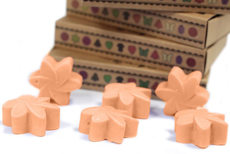 Boîte de 6 Fondants en Cire Soja  - Tubereuse