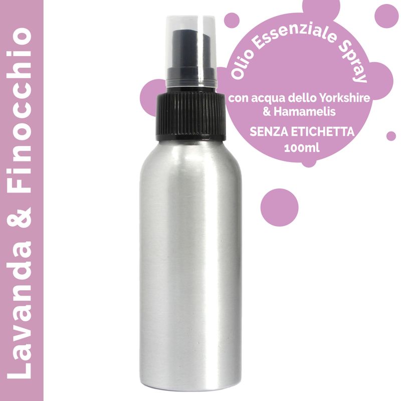 Brume d'Huiles Essentielles 100ml - Lavande & Fenouil - Marque Blanche