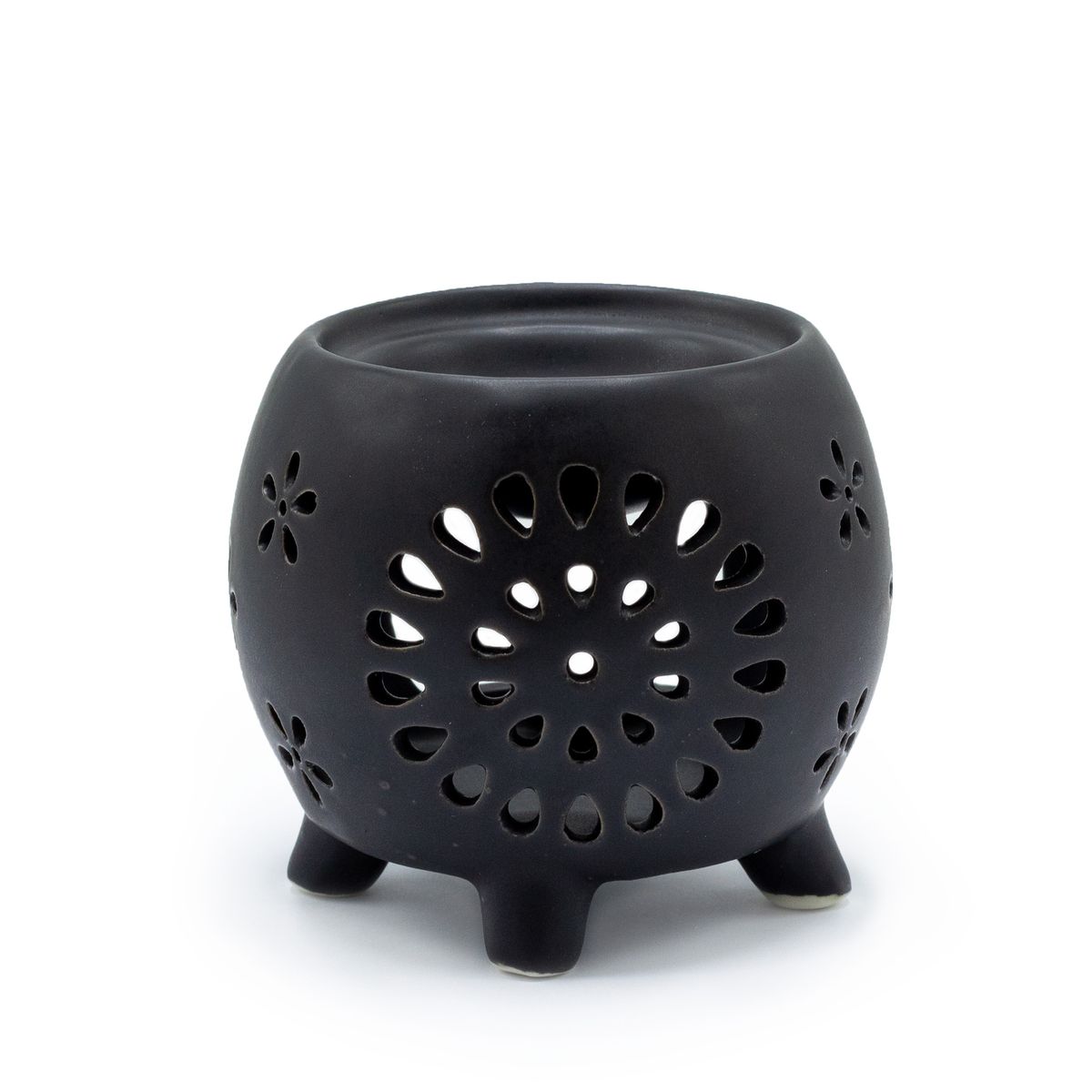 Queimador de óleo tipo vaso - Preto mate