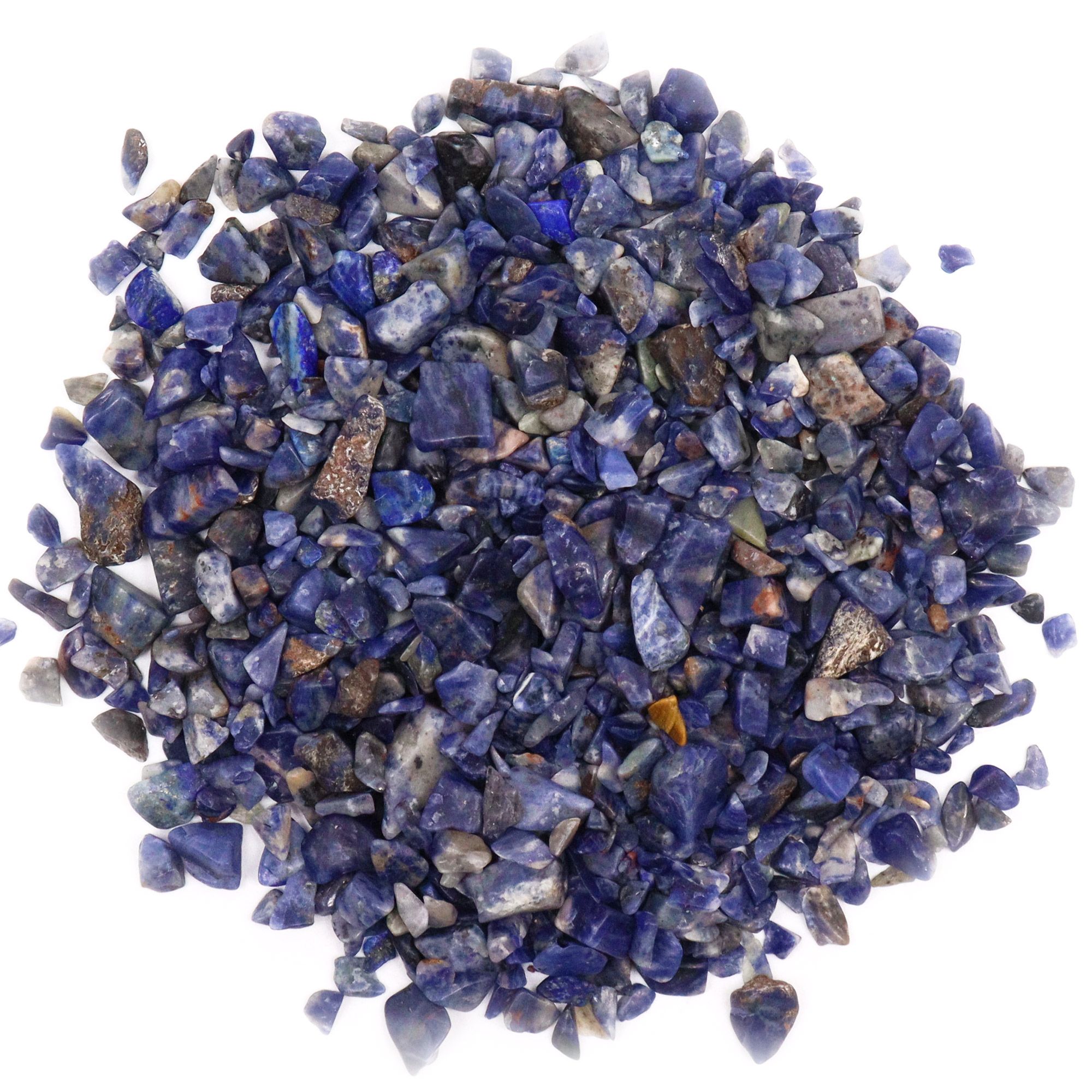 Sodalite Gemstone Chips Bulk Bag - 1KG