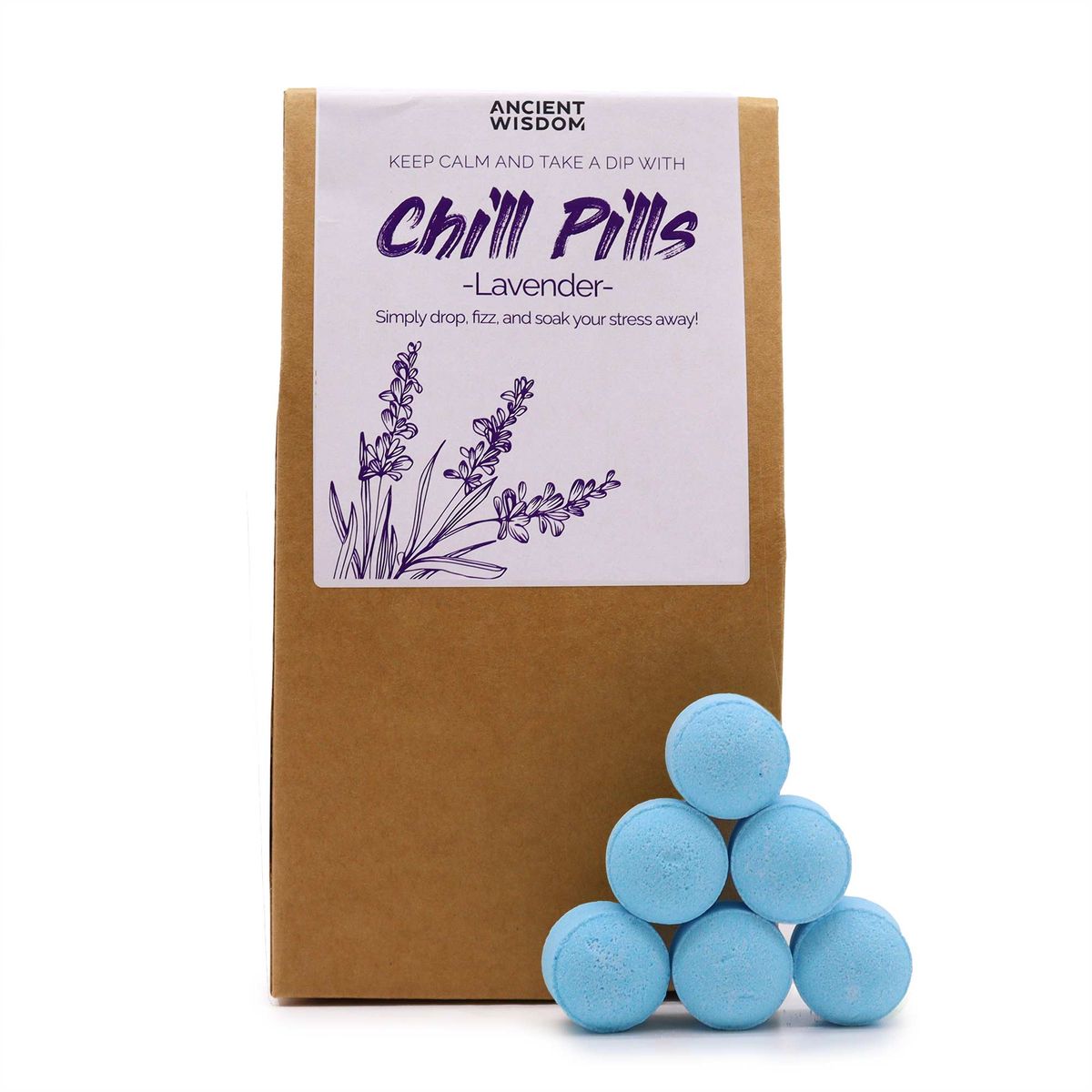 Pacote de presente Chill Pills 350 g - Lavanda