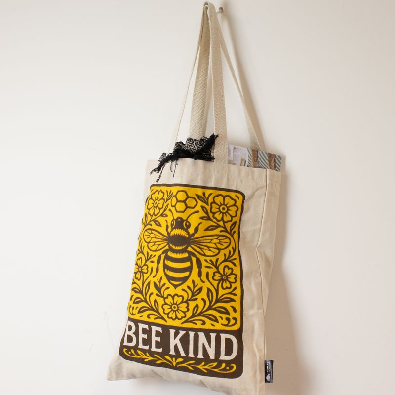 Iconic Toni Tote Bag - Bee Kind (41x31cm) - Natural 10oz
