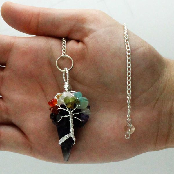 Pendule Magique - Sept Chakras - Améthyste