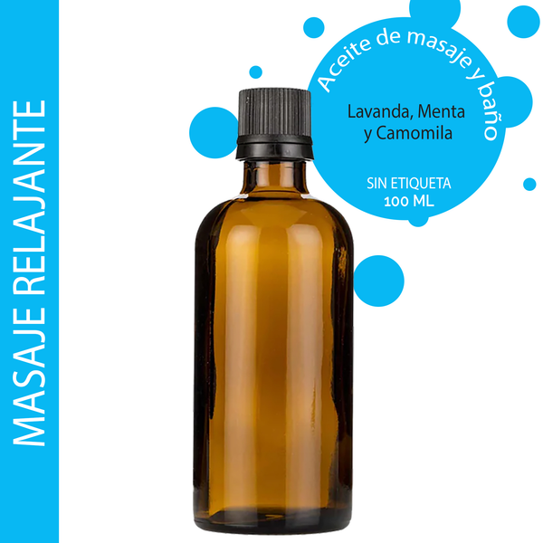 Aceite de Masaje - Relajante 100ml - Sin etiquetar