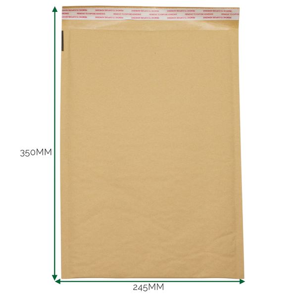 Sobre acolchado Kraft con burbuja (245x350+40mm)