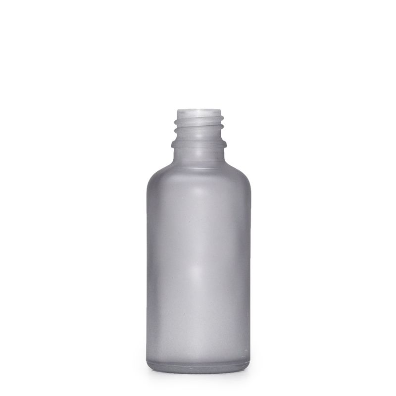 10ml Skleněná Láhev z Matně Šedého Skla - Bez Uzávěru