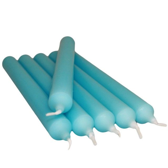 Turquesa Velas de jantar a granel (100)