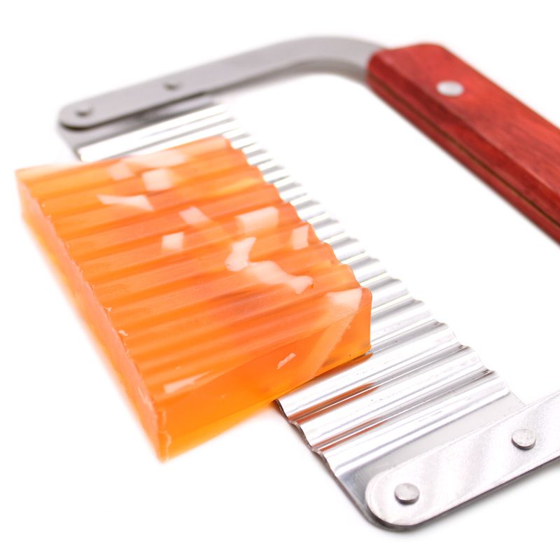 Dřevěný Krájecí Set - Rovný a Vlnkový Kráječ