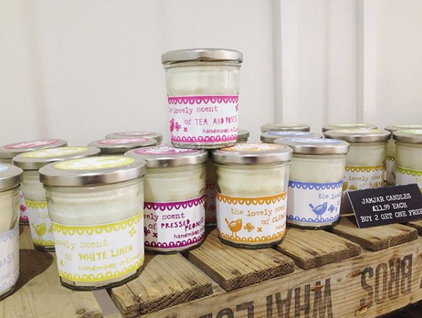 220g Sojina Svijeća u Teglici - Dolly Blue