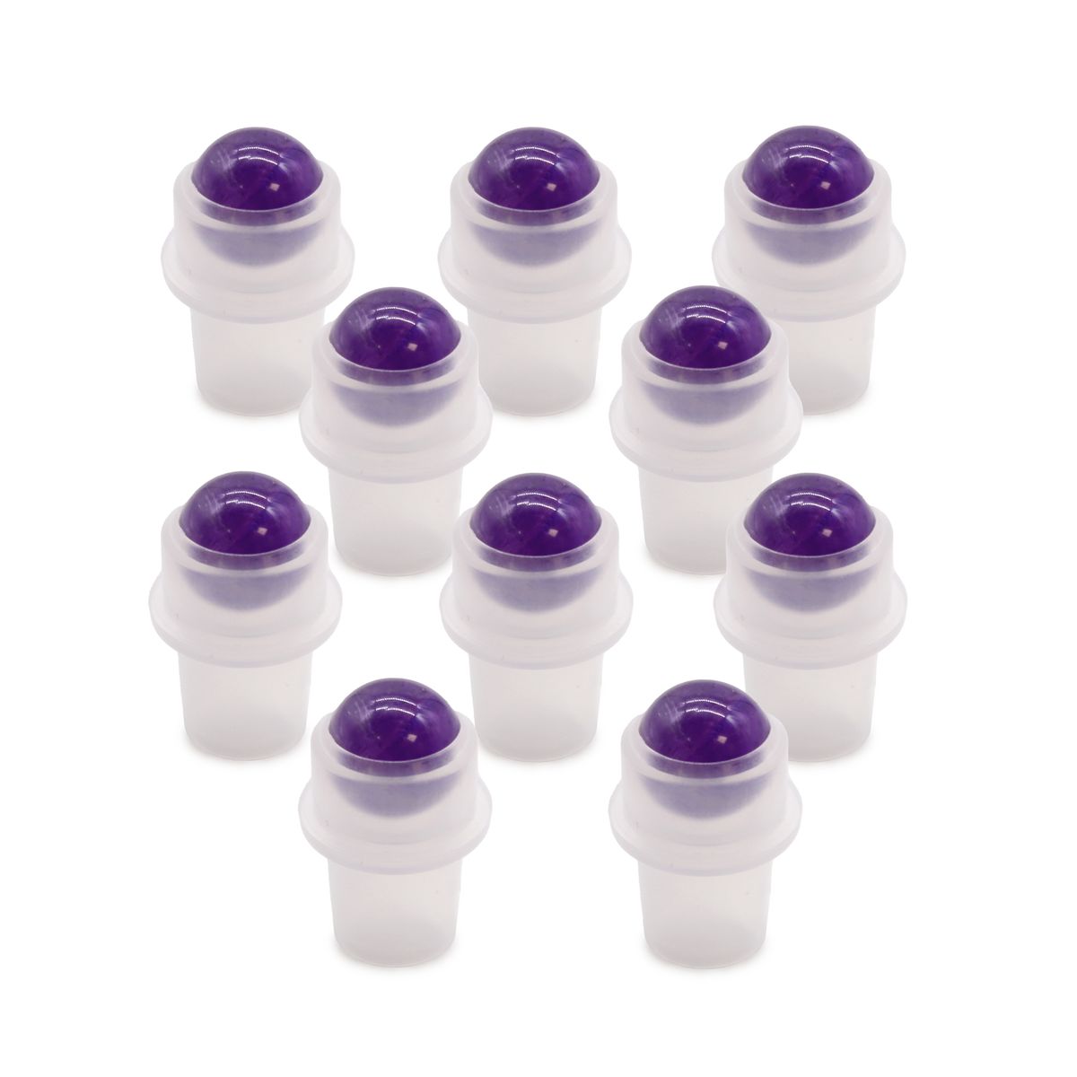 Ponta de rolo de pedras preciosas para frasco de 5 ml - Ametista