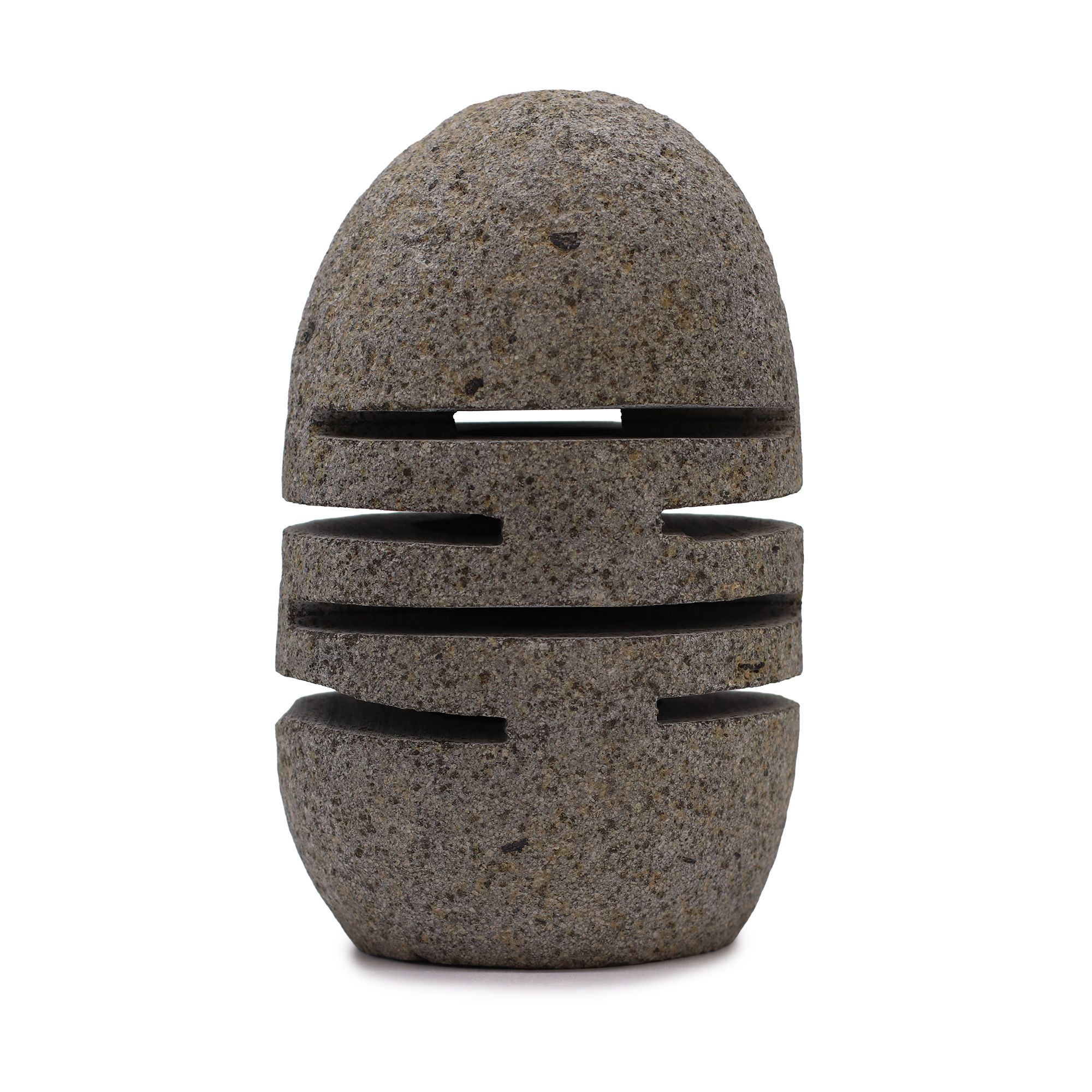 Riverstone Candle Holder - Standing Stone Silhouette - 9x20 cm