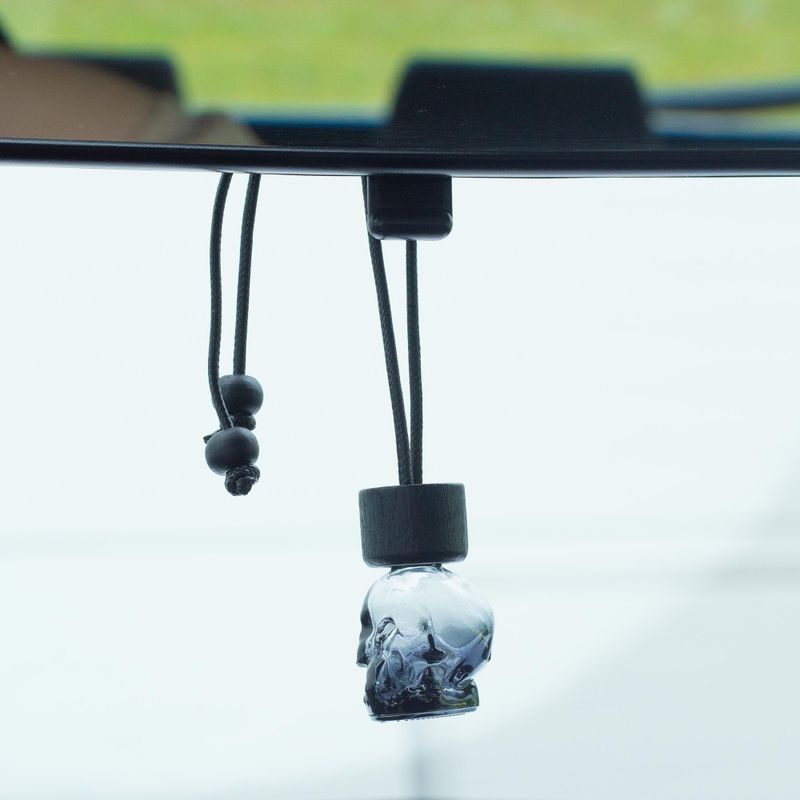 Black - Car Diffuser Hanging Bottles - 8ml - (3 assorted designs x 4)