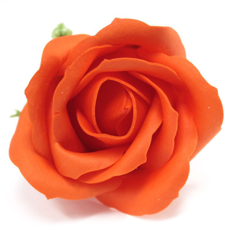 Roses de Savon  pour Bouquet- M/Orange foncé