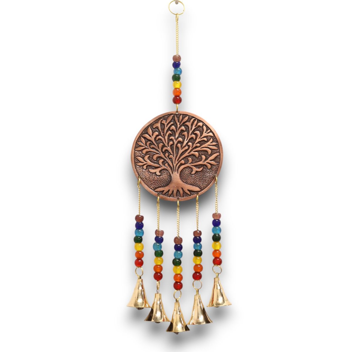 Sinos indianos - Árvore da Vida Média - Chakra 5 sinos - 10x36 cm