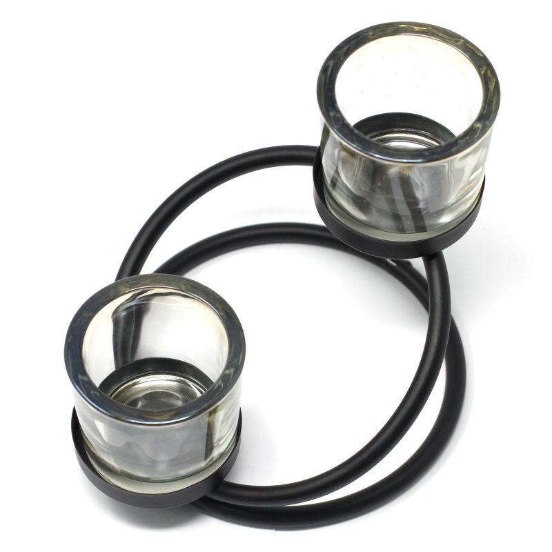 Bougeoir Votif en Fer - 2 Coupes Balance