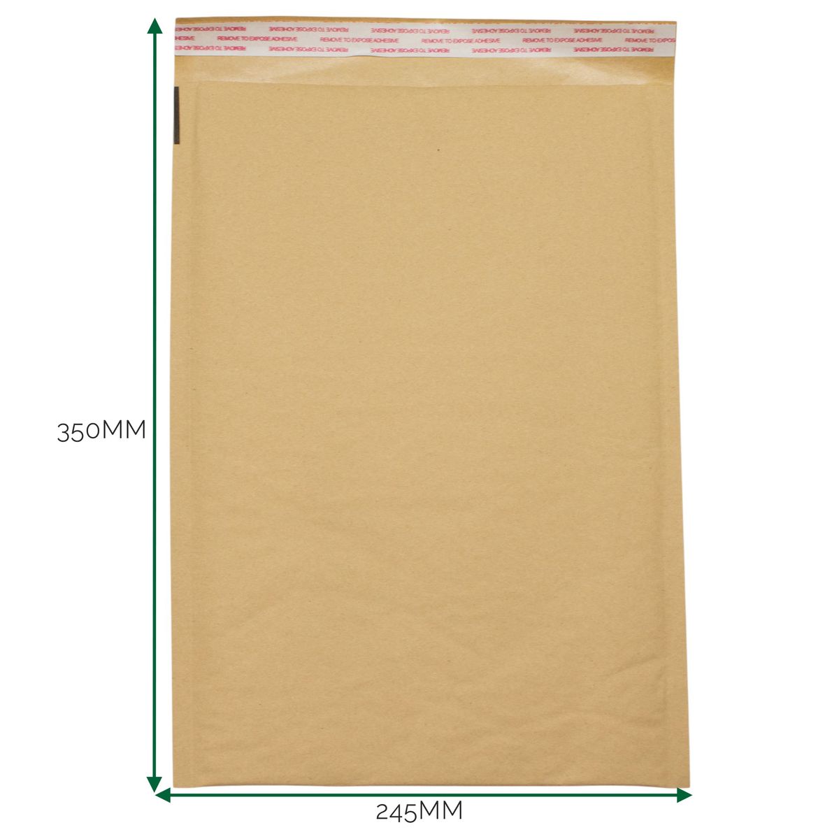Envelope acolchoado em papel Kraft com bolhas (245x350+40 mm)
