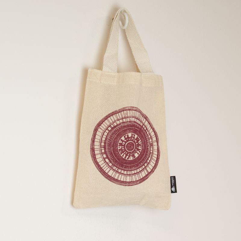 Iconic Mini Gift Tote Bag - Urban Mandala (4 assorted colours) - (25x20cm) - Natural 4oz