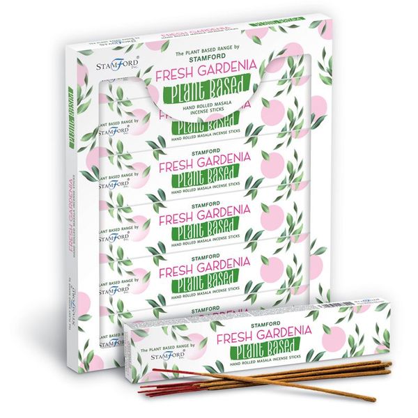 Pack de 6 bâtons d'encens Masala à base de plantes - Gardénia frais
