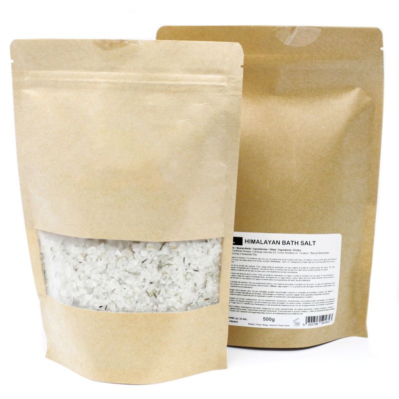 Mistura de sais de banho do Himalaia 165 g - Claridade - Etiqueta Branca