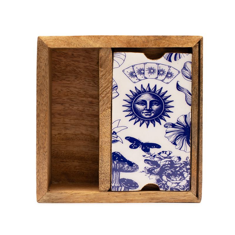 Two Section Card Box with Card Holder