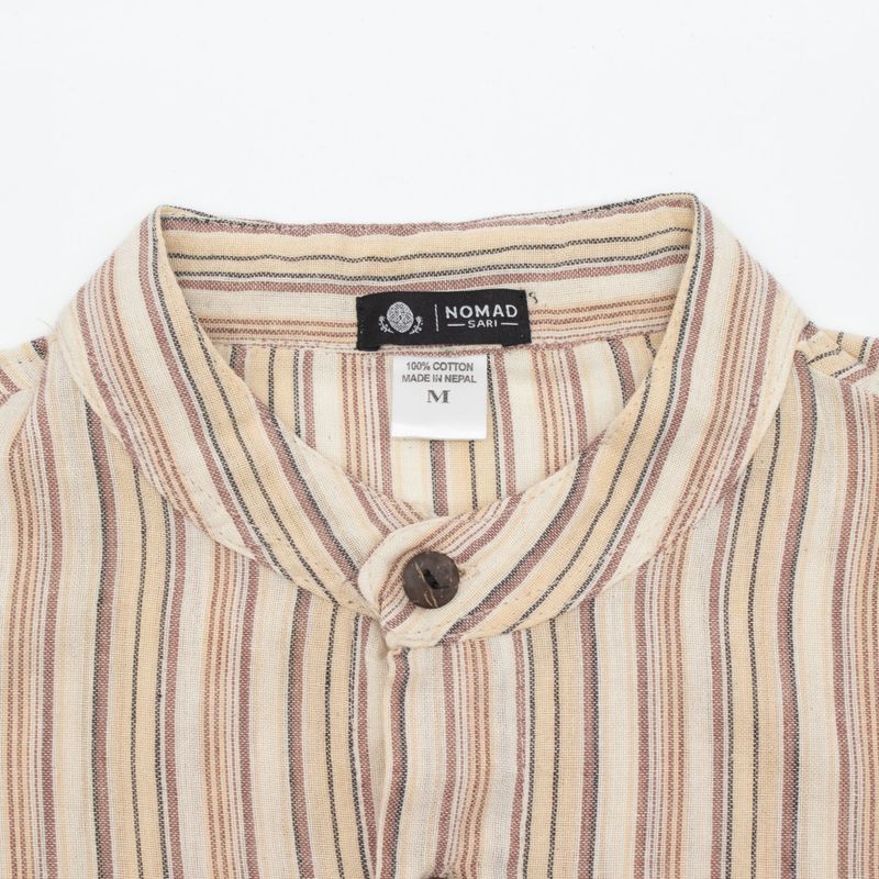 Nomad Sari Camisa de abuelo - Marrón beige - Mediano