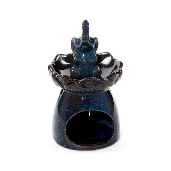 Eden Elephant Lotus Flower Dish Oil Burner