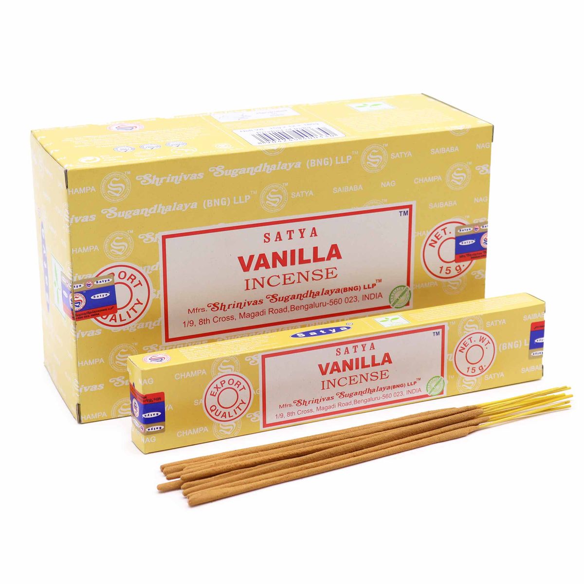 Varetas de incenso Satya 15 g - Baunilha
