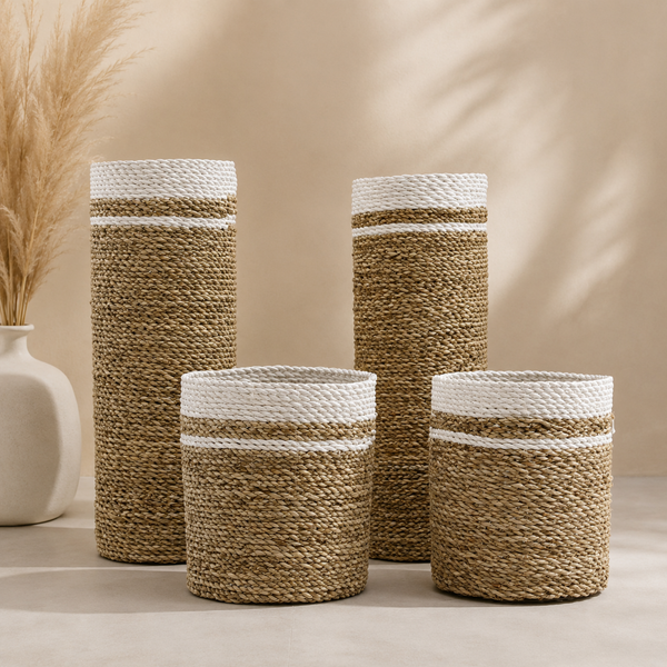 Seagrass Vase & Bins Set
