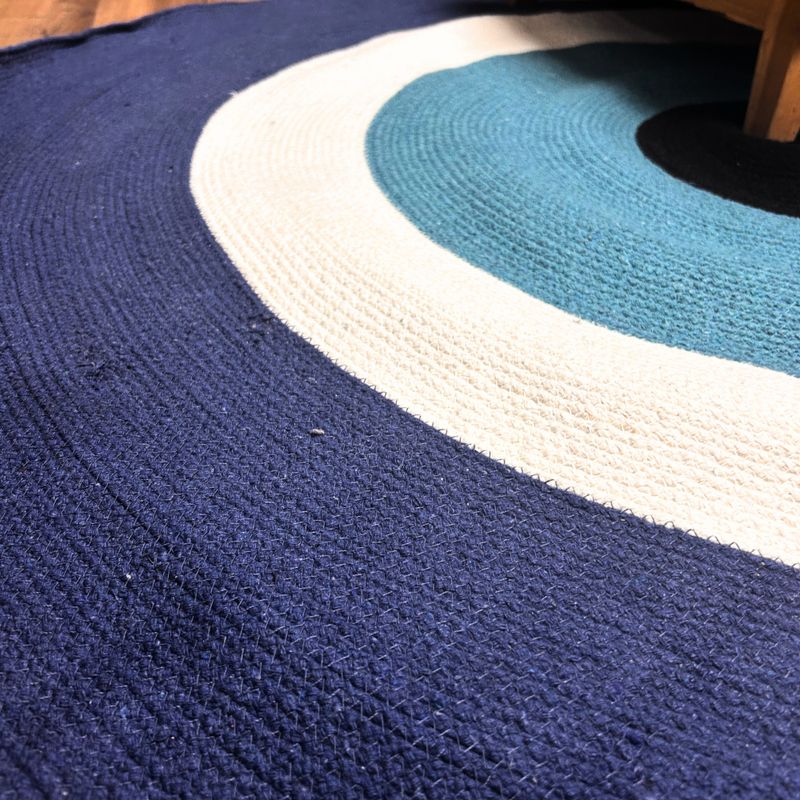 Cotton Rope Evil Eye Rug