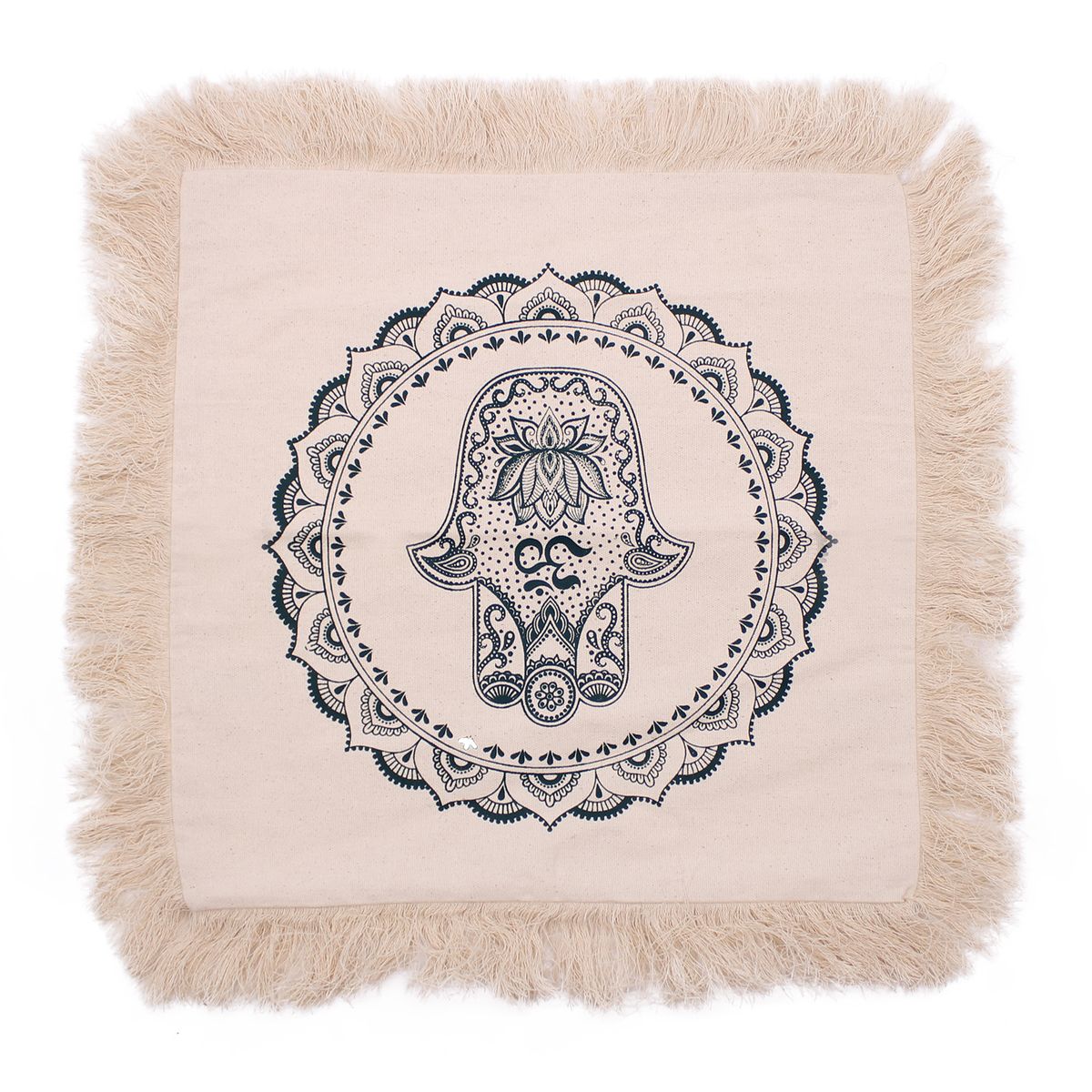 Almofada Hamsa Mandala - 45x45 cm - verde