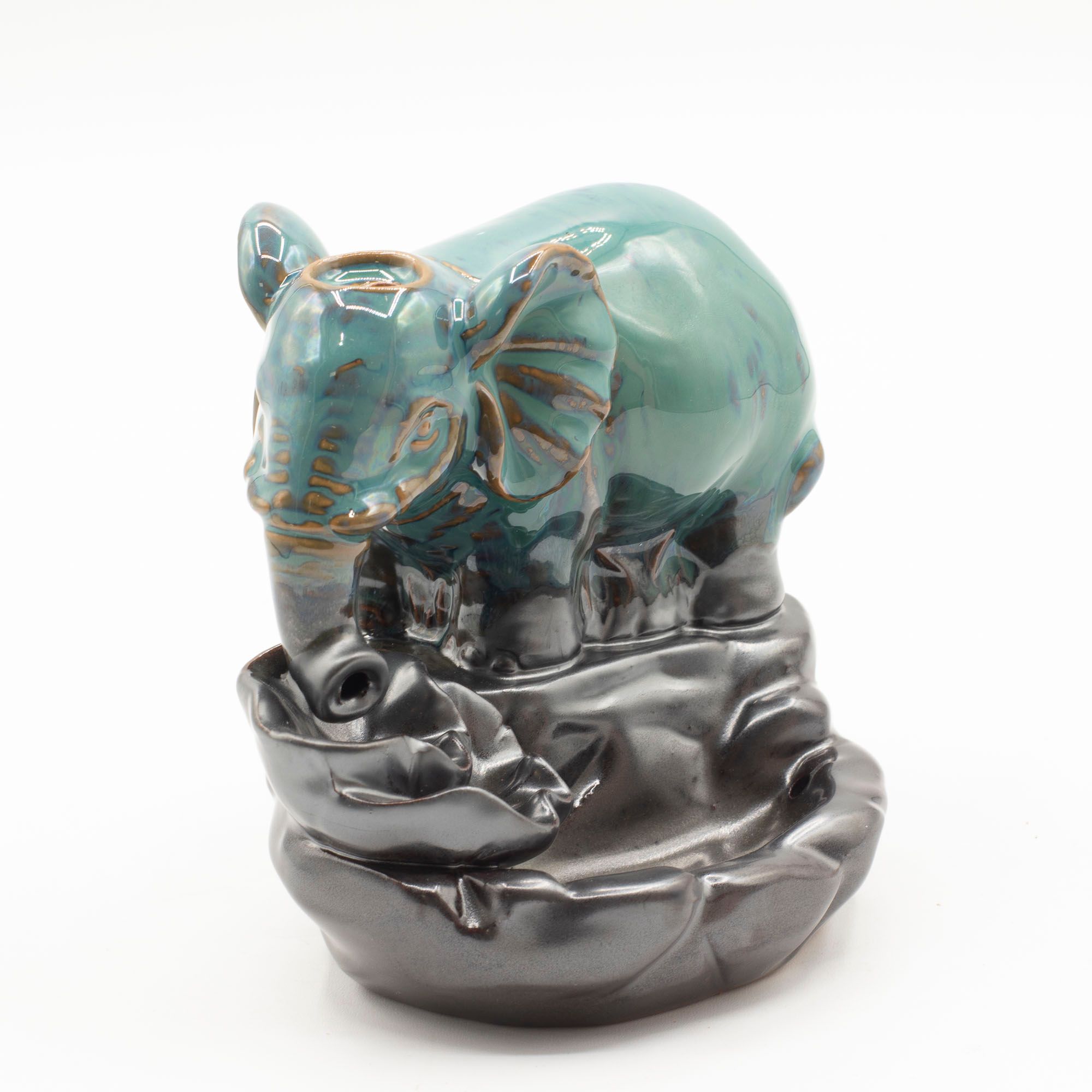 Quemador de incienso de flujo inverso - Elefante en la piscina