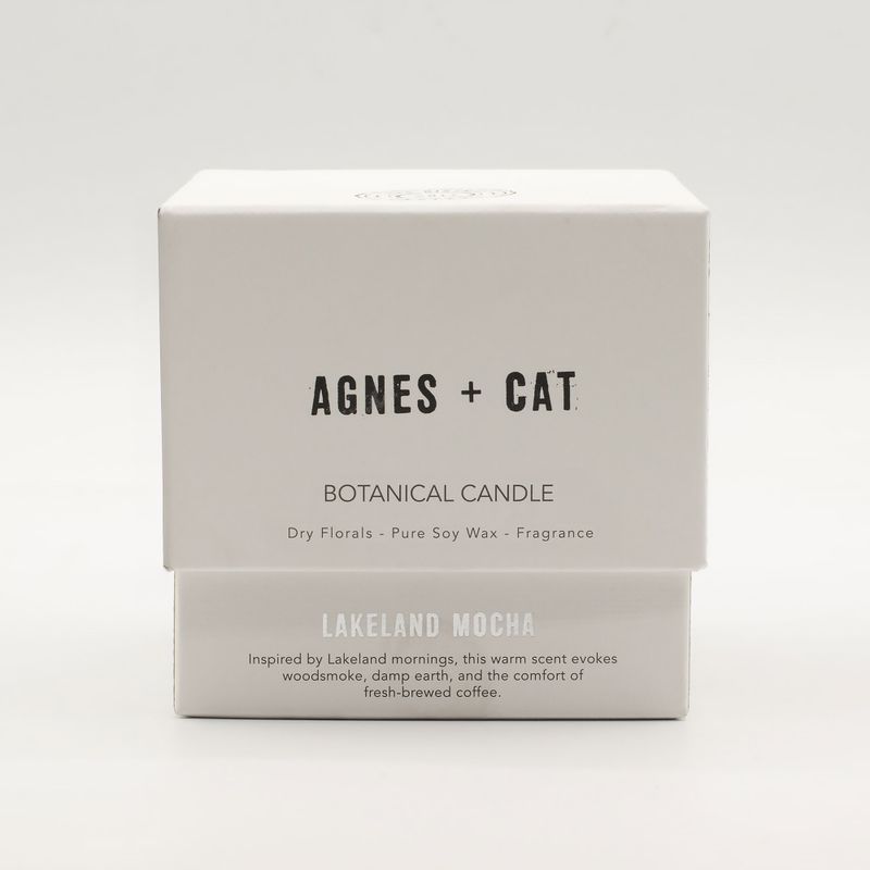 Agnes + Cat Extra Large  Crackle Soy Candle - Lakeland Mocha