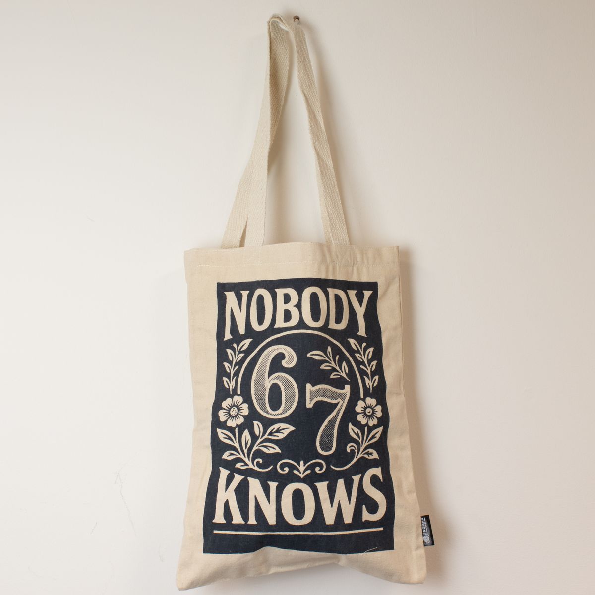 Nomad Sari Iconic Toni Saco de pano - Nobody Knows 67 - Natural 10 oz