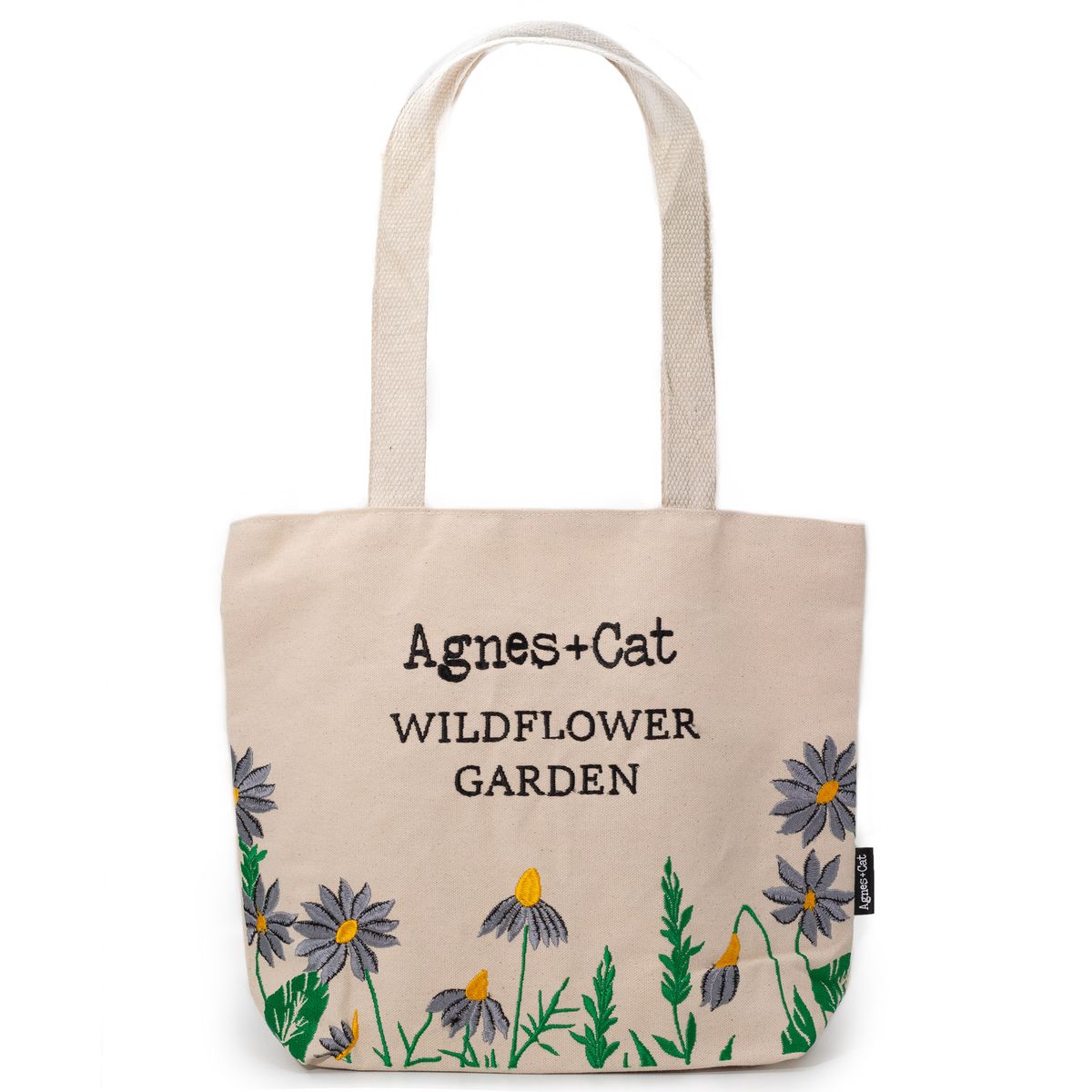 Agnes + Cat Saco de compras Jardim de Flores Silvestres - Flores Roxas